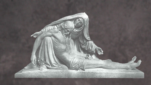 Jesus After the Crucifixion Statue in Marble Pietà Style 3