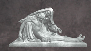 Jesus After the Crucifixion Statue in Granite Pietà Style 3