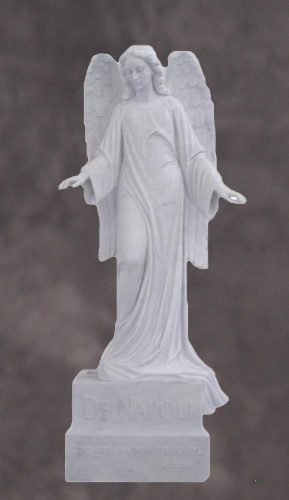 Guardian Angel from Heaven Granite Statue