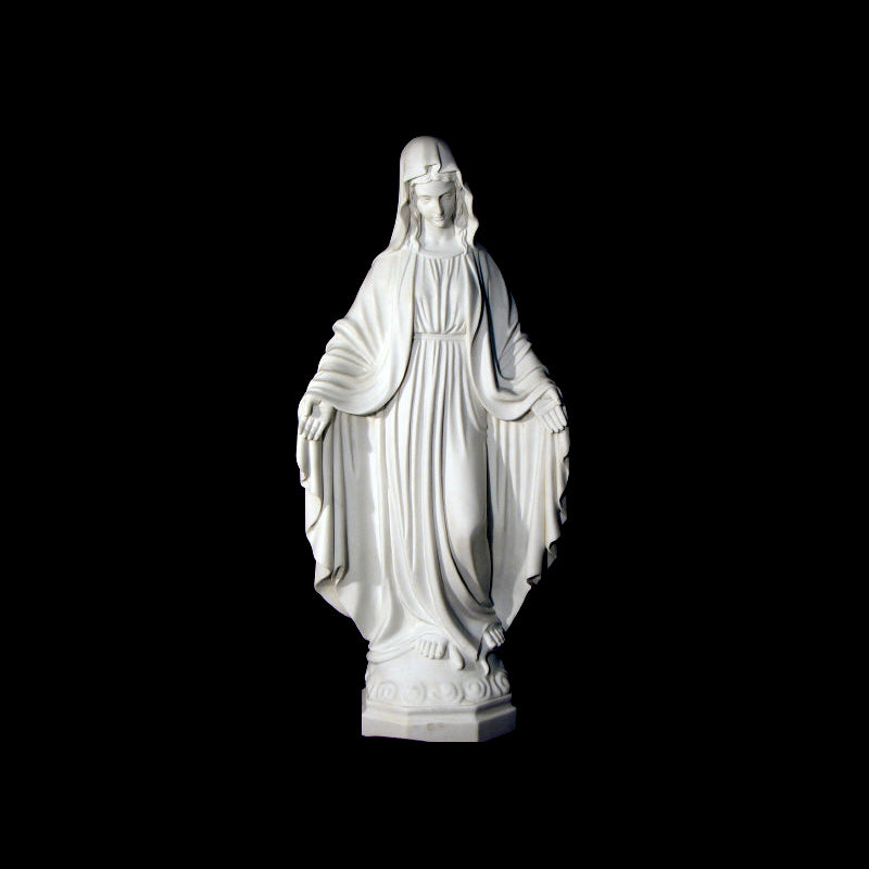 Our Lady of Grace Marble Statue - 72”H