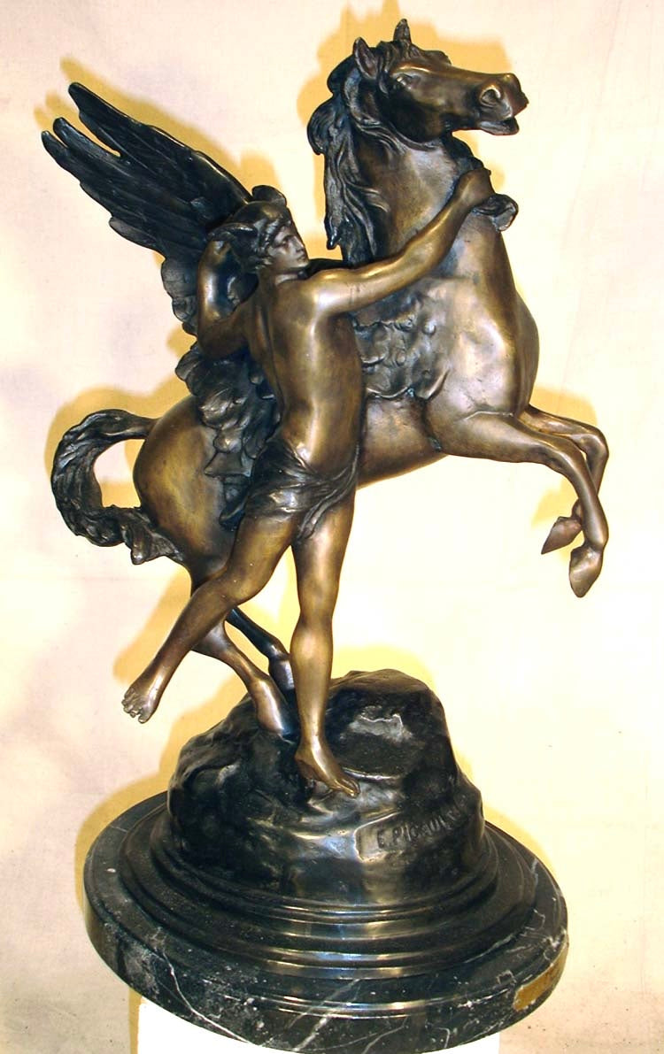 Large Bronze Roman God Mercury Sculpture