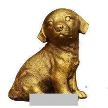 Load image into Gallery viewer, Lucky Chinese Labrador Bronze Statue