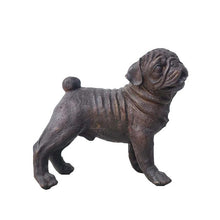 Load image into Gallery viewer, Bronze Standing Pug Sculpture