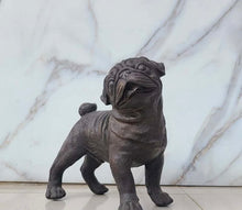 Load image into Gallery viewer, Bronze Standing Pug Sculpture