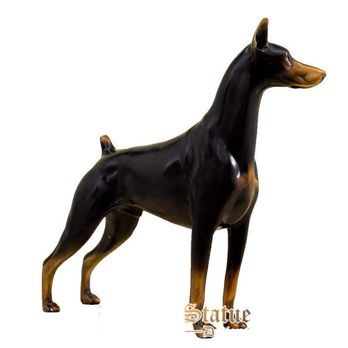 Bronze Doberman Figurine