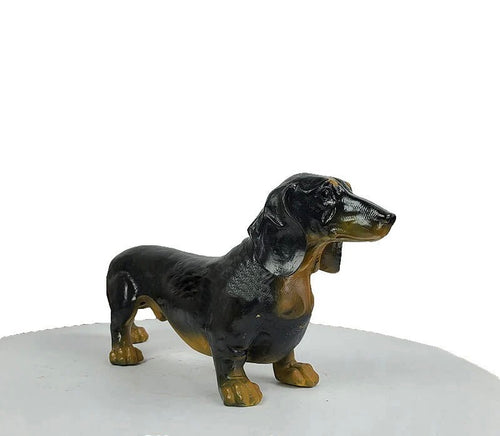 Bronze Dachshund Statue IV