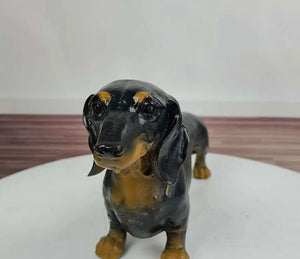 Bronze Dachshund Statue IV