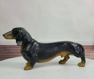 Bronze Dachshund Statue IV