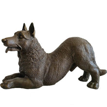 Load image into Gallery viewer, Pleasing Bronze German Shepherd Sculpture