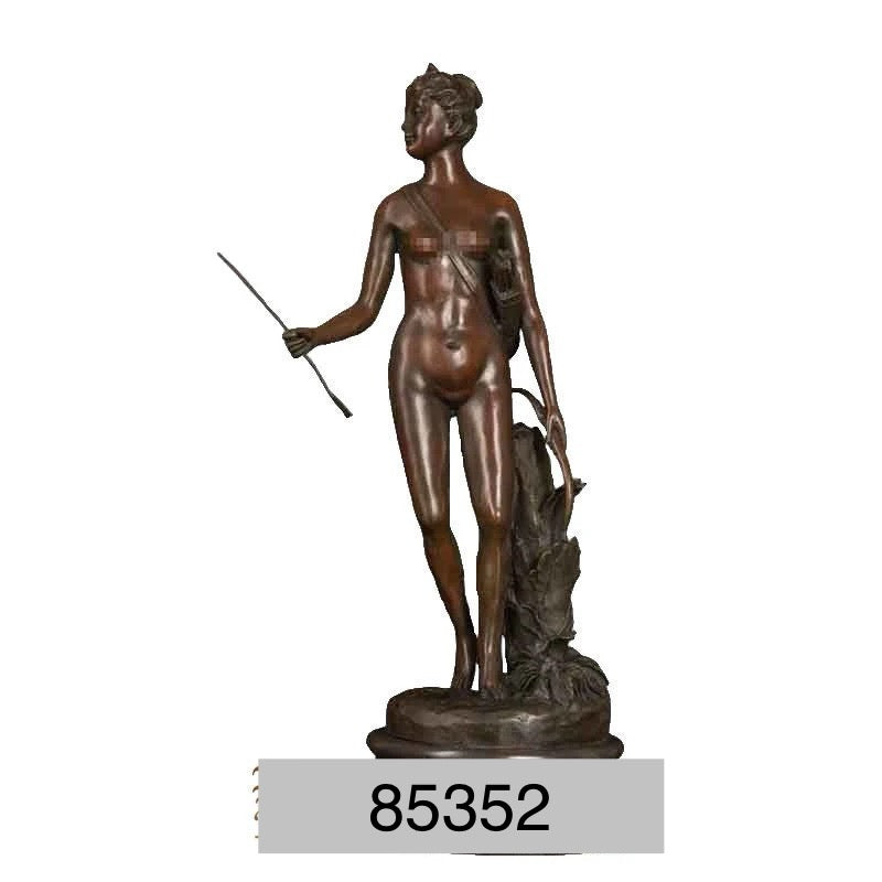 Goddess of the Hunt Diana Bronze Sculpture - 23”