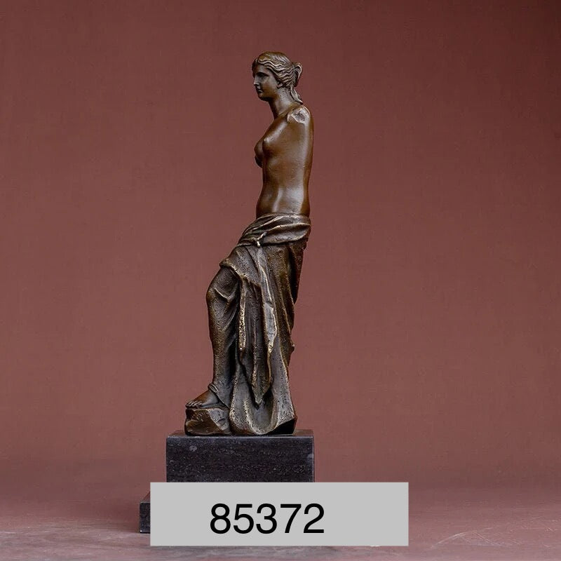 Venus de Milo Tabletop Bronze Statue - 13”