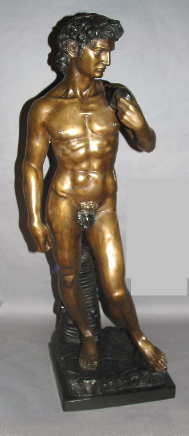 Michelangelo‘s David Bronze Sculpture - 29”H