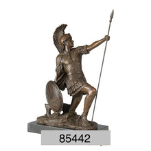 Load image into Gallery viewer, Bronze Kneeling Roman Centurion Soldier Sculpture