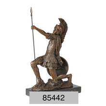 Load image into Gallery viewer, Bronze Kneeling Roman Centurion Soldier Sculpture