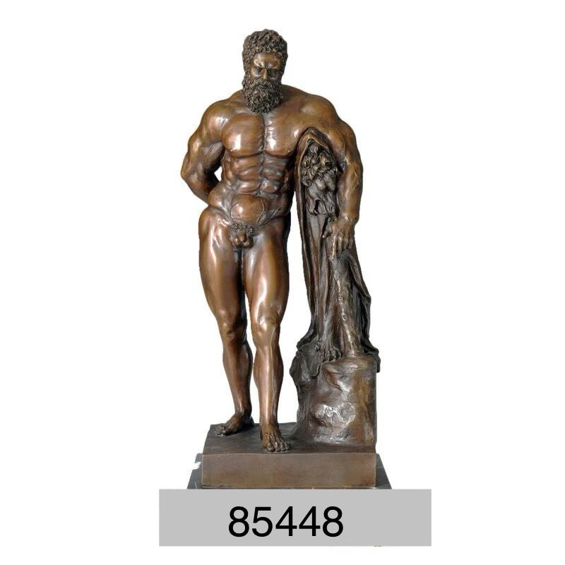 Farnese Hercules Bronze Statue Museum Replica 24”H