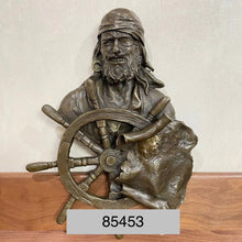 Load image into Gallery viewer, Bronze Pirate Wall Sculpture