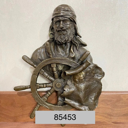 Bronze Pirate Wall Sculpture