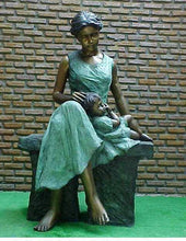 Load image into Gallery viewer, Mother and Child Enduring Love Bronze Sculpture