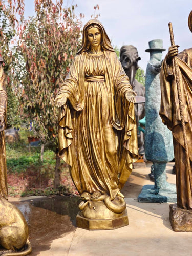 Our Lady of Grace Bronze Life Size Statue - 72”H