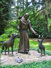 Load image into Gallery viewer, Saint Francis of Assisi Bronze Statue with Animals