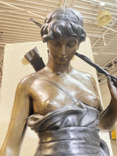 Load image into Gallery viewer, Life Size Bronze Roman Goddess Diana Statue