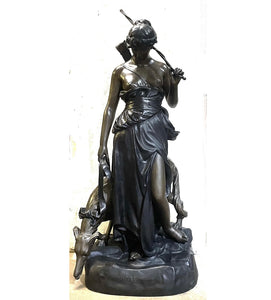 Life Size Bronze Roman Goddess Diana Statue