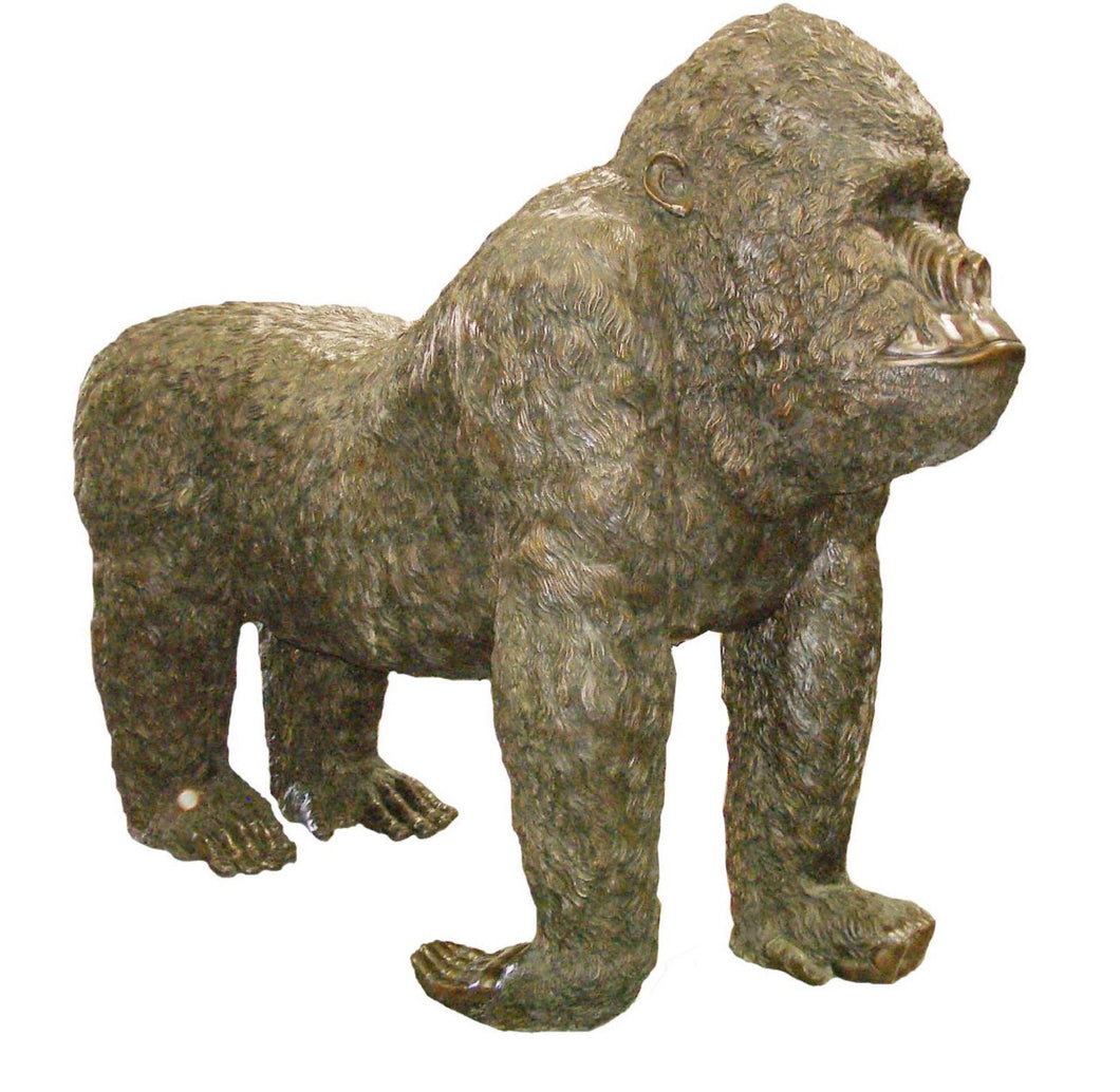 Life Size Monumental Bronze Gorilla Statue