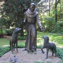 Load image into Gallery viewer, Saint Francis of Assisi Bronze Statue with Animals