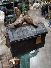 Load image into Gallery viewer, Bronze Reading Boy with Dog Mailbox Statue