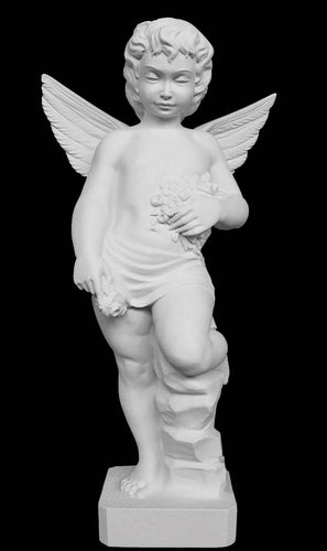 Heavenly Angel Marble Statue - 23.6”H