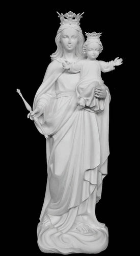 Mary Queen of Heaven Marble Statue - 31.5”H