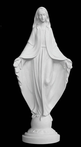 Our Lady of Grace Marble Statue - 16”H