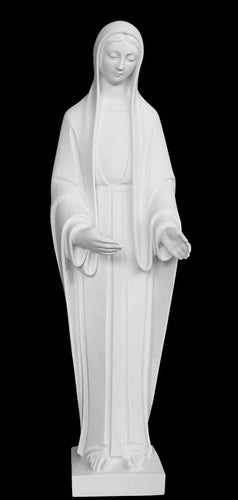 Beautiful Madonna Marble Statue - 31”H