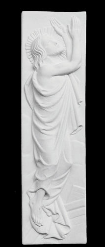 Risen Christ Marble Wall Sculpture - 22”H