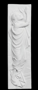 Risen Christ Marble Wall Sculpture - 22”H