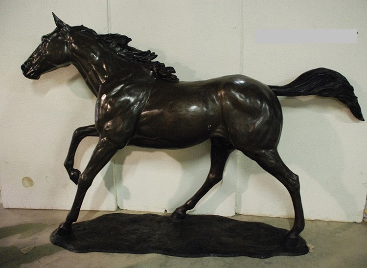 Life Size Bronze Running Horse Sculpture II