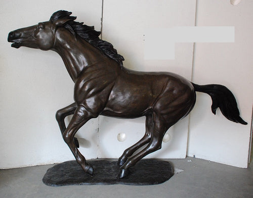 Life Size Bronze Horse Sculpture - 69”H