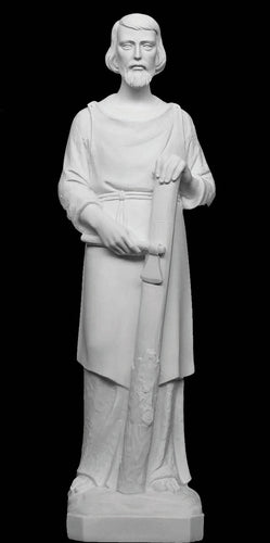 Saint Joseph the Carpenter Marble Statue - 31”H