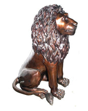 Load image into Gallery viewer, Life Size Bronze Lion Sculptures Set