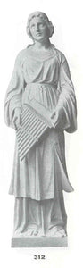 Saint Cecilia Granite Statue