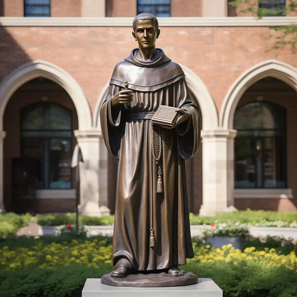 Life Size Saint Anthony of Padua Bronze Statue Style 1 - 72”H