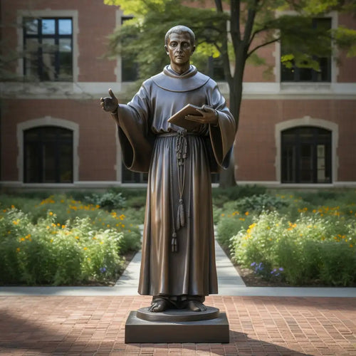 Life Size Saint Anthony of Padua Bronze Statue Style 3 - 72”H