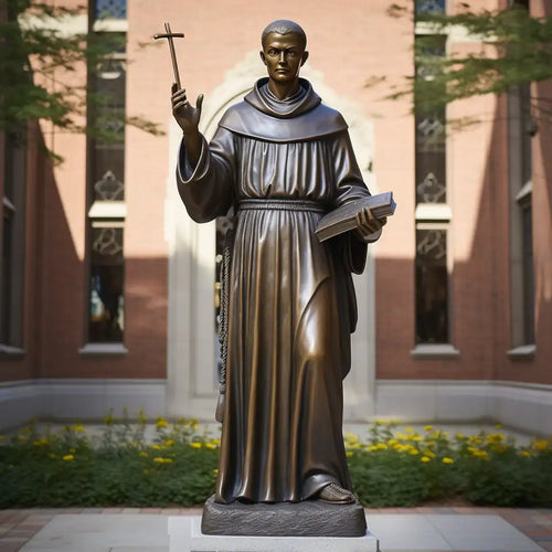 Life Size Saint Anthony of Padua Bronze Statue Style 4 - 72”H