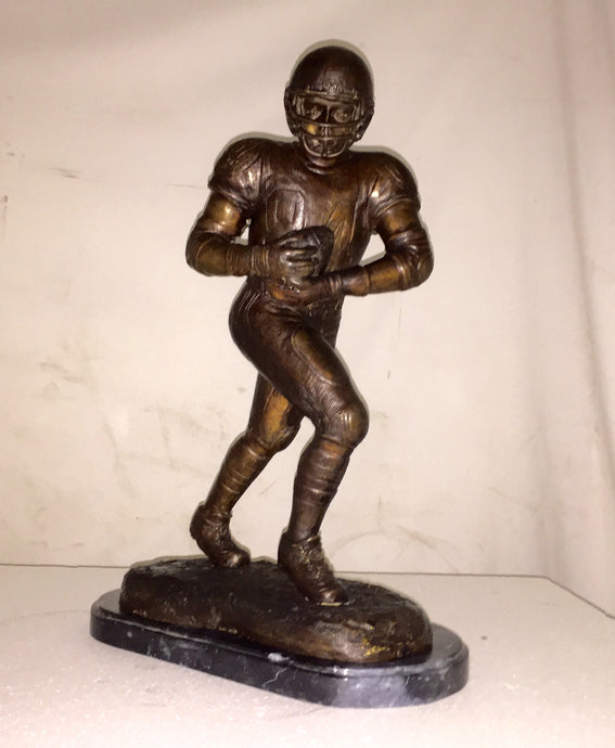 Bronze American Football Running Back Statue II