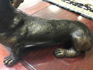 Bronze Dachshund Sculpture