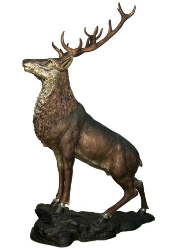 Bronze Monumental Life Size Stag Statue II