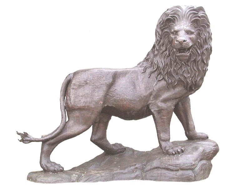 Bronze Majestic Roar Lion of Africa Statue