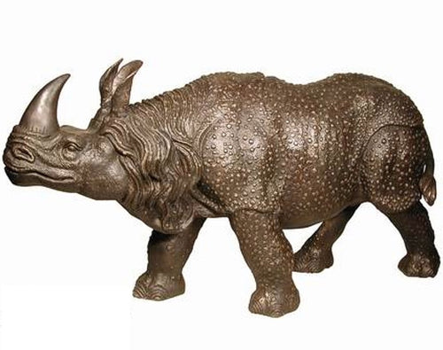 Bronze Rhinoceros Fountain Statue