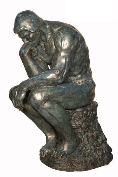 Life Size The Thinker by Rodin Bronze Statue - 71”H