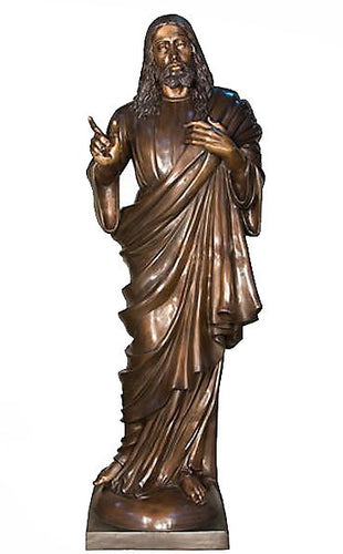 Life Size Bronze Jesus Statue -81”H